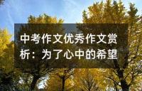 中考满分作文如何构思：反向式构思